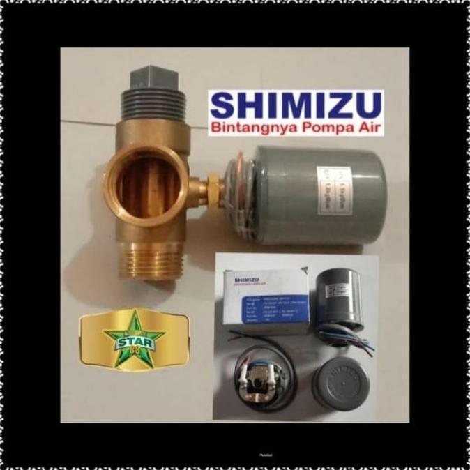TABUNG BESI + OTOMATIS POMPA AIR SEMI JET 108BIT 100 SHIMIZU SEMIJET ASLI