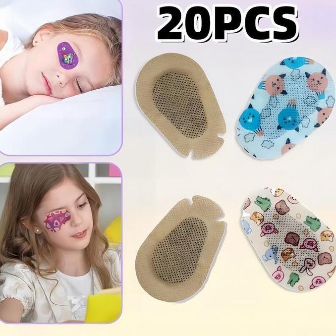 20pcs Lazy Eyes Patch Penutup Mata Malas Anak Opticlude Orthoptic Eye Patch Terapi Mata Anak