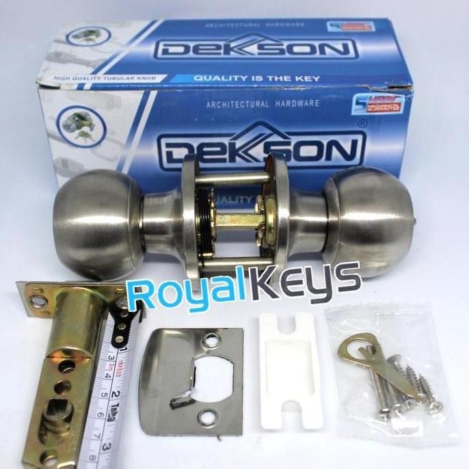 Kunci Bulat Pintu Kamar Mandi Dekson Dekkson KCBL T9587 T 9587 BK