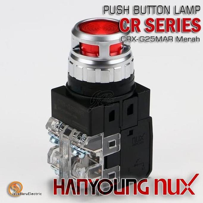 Pilihan- Push Button Lamp Hanyoung Crx-G25Mar Crx-G25Ma / Cr-254-2 Merah Red