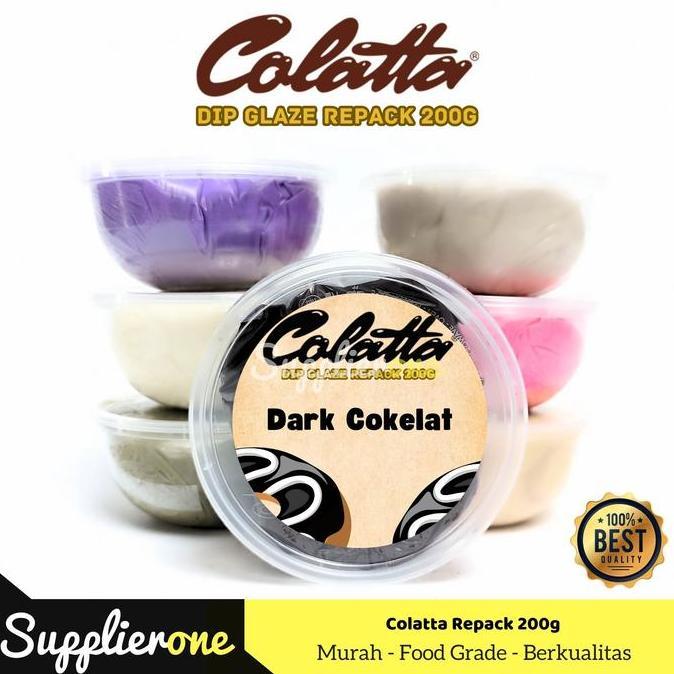 Pilihan- Colatta Dip Glaze Repack 200G/ Toping Donat Colatta / Selai Donat / Colatta Selai Donat