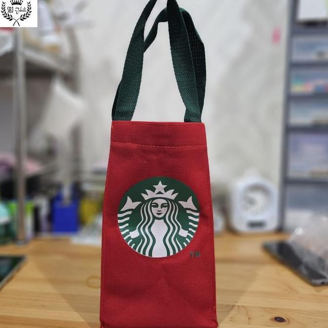 Termurahjaminan- Tas Termos Black Canvas Tumbler Sarung Botol Minum Elastis Size Besar