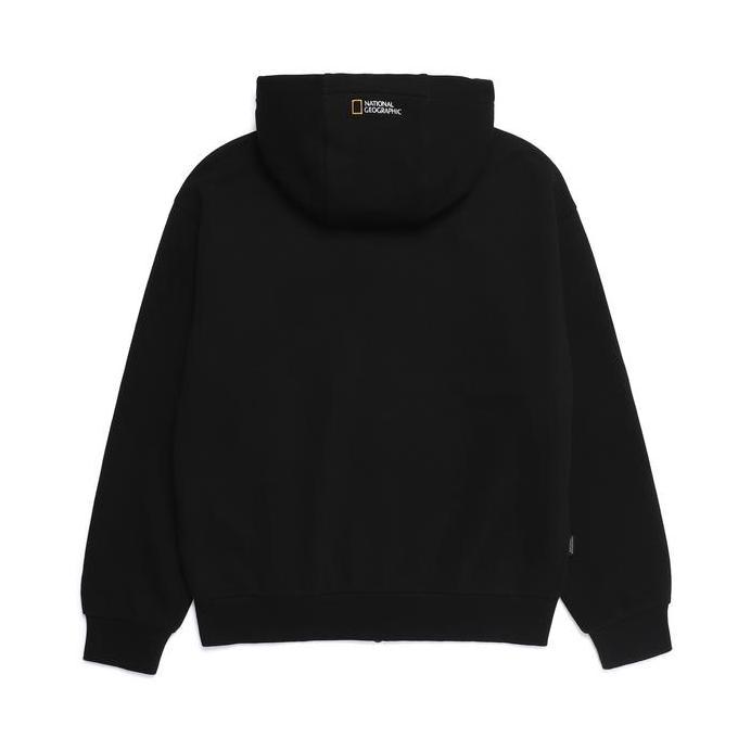 Pesca- New- National Geographic Animal Patch Hoodie Zip-Up Black - Hoodie Hitam