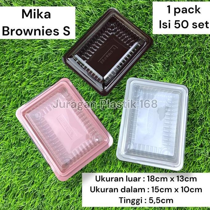 Termurahjaminan- Mika Brownies S - Size S Kecil - Kotak Bento Nasi Kuning - Tray Bento