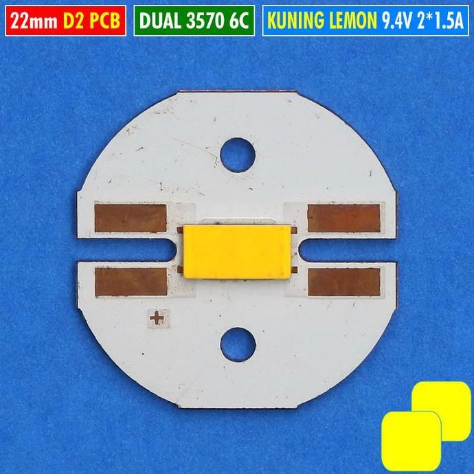 MCP D2 3570 22MM 30W 6C DUAL KUNING KUNING LED LASER BILED RTD AES 9V