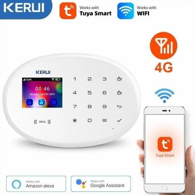 KERUI Alarm Sirine W20 GSM WIFI RFID Home Security CCTV Wireless Alarm System Anti Maling (TERBAIK) 