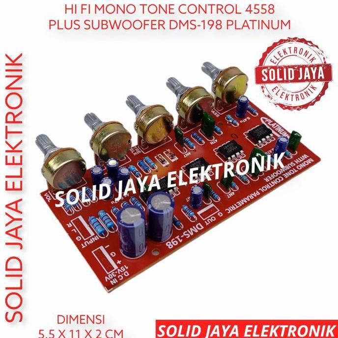 Larisjaminan- Tone Control Mono Subwoofer Parametric Dms-198 Dms198 Dms 198 Platinum