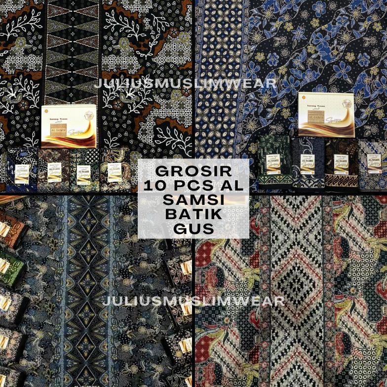 GARANSI GROSIR 10 PCS SARUNG AL SAMSI DEWASA MOTIF GUS | AL SAMSI MOTIF BATIK