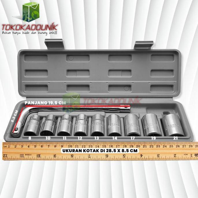 Dore- Kunci Sock / Socket / Shock / Sok Wrench 27 Pcs , Kunci 40 , Kunci 10 , Kunci 46 , Kunci 19 , 