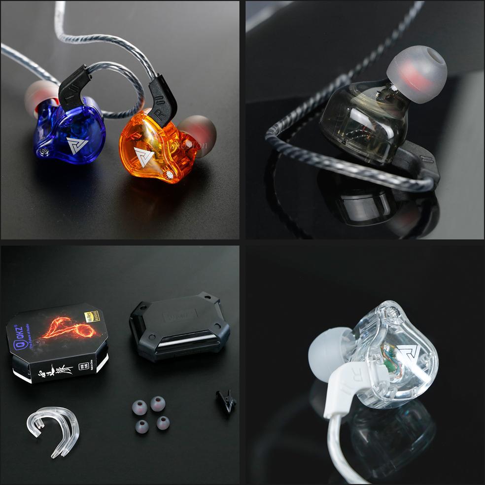 new deals qkz ak6 qkz ak6 pro qkz ak6 max with mic in-ear earphone hifi fever bass earphone sport ga