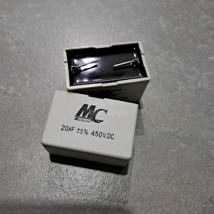 KAPASITOR KAWAT 20UF 450 VDC BERGARANSI