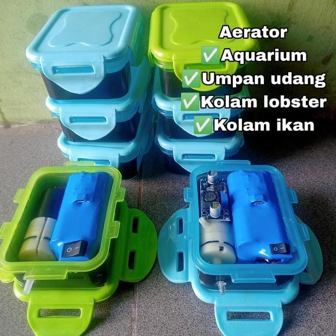 Afterday- Aerator Udang Hidup Bisa Di Charger Kuat Hingga 40Jam Mesin Pompa Udara Aquarium Udang Ump
