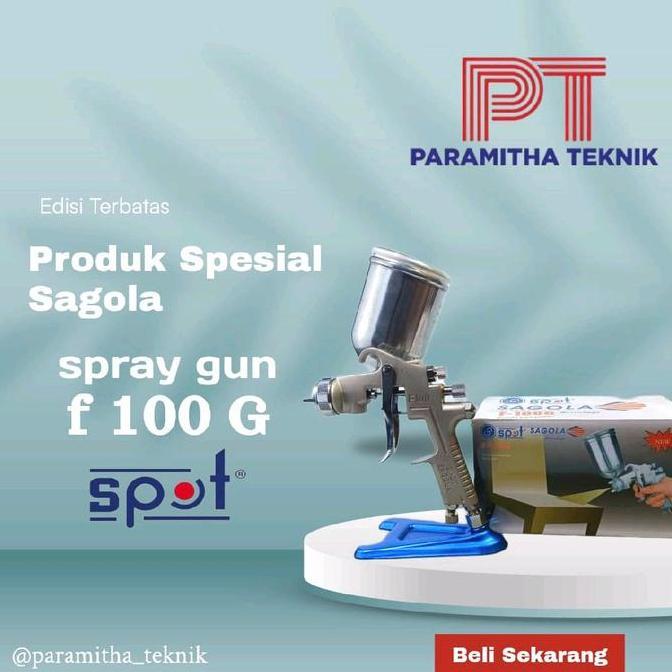 pt.berkah- Spraygun F100G tabung atas tekanan tinggi / spray gun F100 alat semprotan cat high pressu