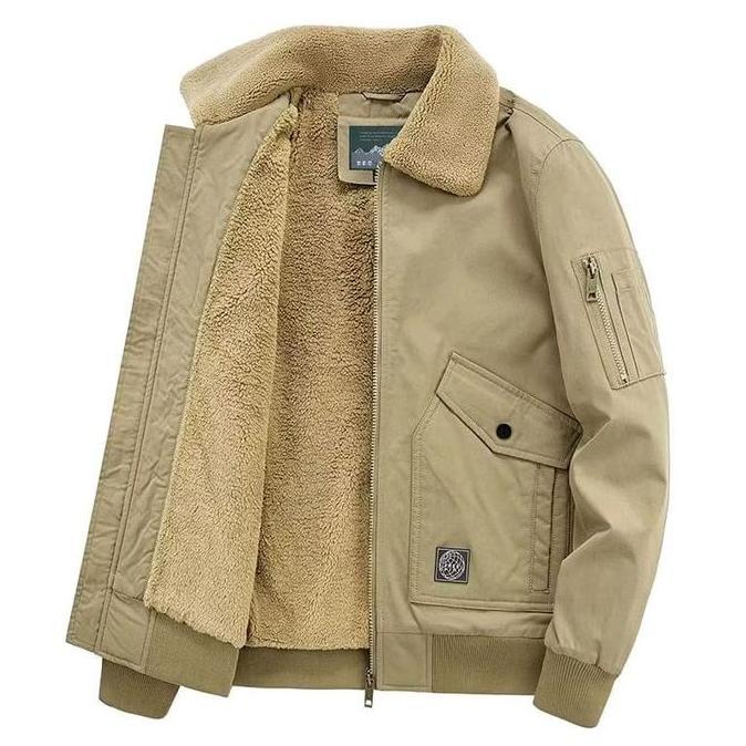 DISKON jaket bomber bulu/jaket pria bulu/jaket musim dingin DISKON