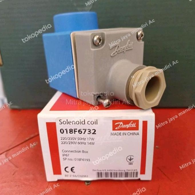 pt.berkah- Coil Solenoid Danfoss 018F6193 type BE230CS (220-230v/50-60Hz) 14watt Diskon