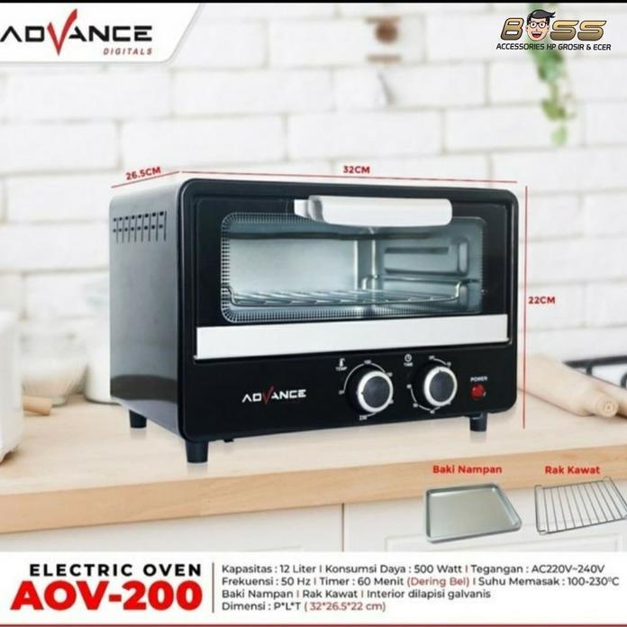 Oven Listrik Advance 12 Liter Aov-200 Microwave Advance