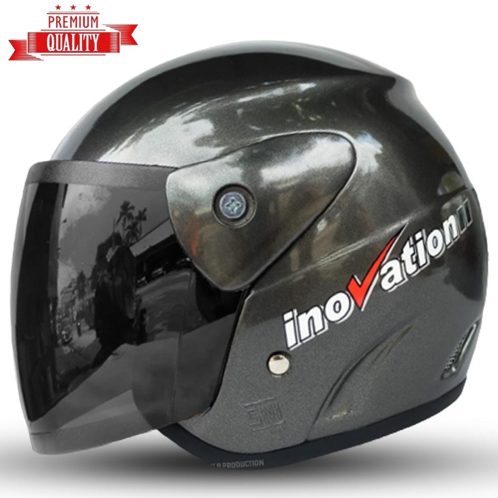 TERBARU Helm Evo Polos Mode GM Kaca Hitam (SNI) Helm Dewasa pria Dan Wanita bisa Cod