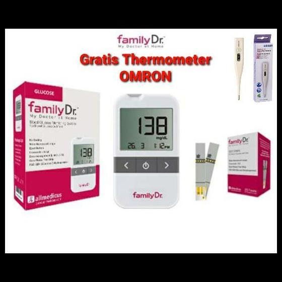 Alat Cek Gula Darah Family Dr Blood Glucose Gratis Thermometer Omron Terlaris