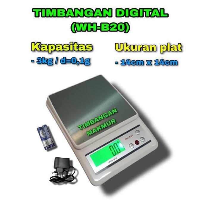 Timbangan Dapur Timbangan Kopi Digital Murah B20 Kap 3kg x 0.1g