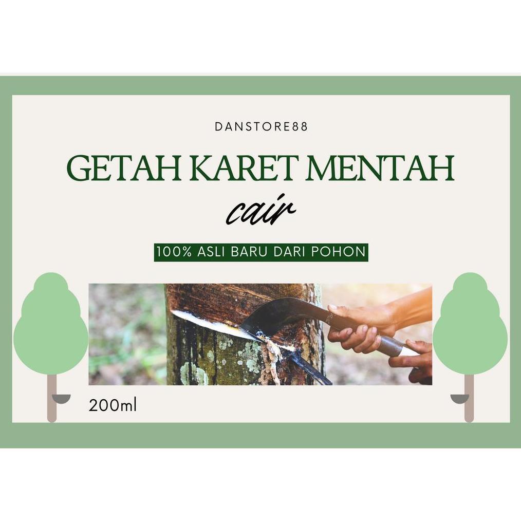 New Cod Getah Karet Cair Murni 200Ml 100% Asli Kental