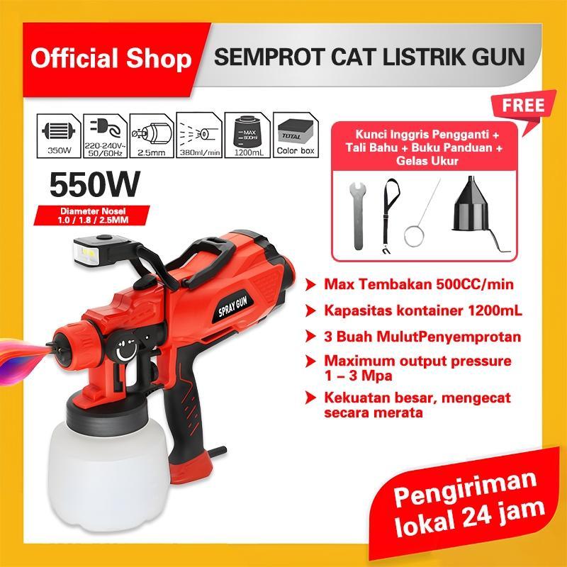 Electric Spray Gun Cordless Led 550W  Semprot Cat Listrik Gun Cat Semprot Semprotan Cat Kompresor Me