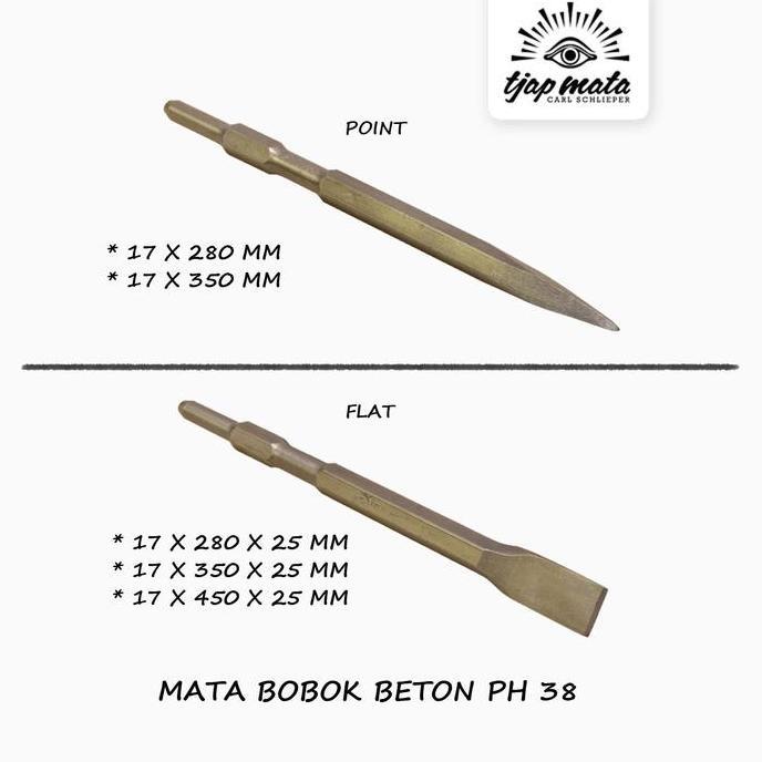 TJAP MATA / CAP MATA Mata Bobok Beton / Pahat Electric/Chisel PH 38 (TERBAIK) (TERBARU) (TERMURAH)