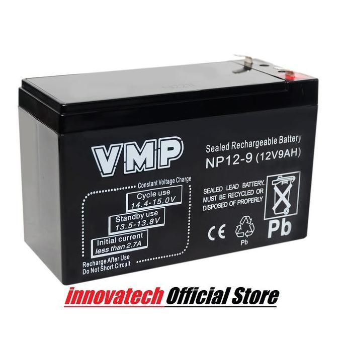 VMP Battery NP12-9 NP129 12VOLT 9AH 9AMPERE (TERBAIK) (TERBARU) (TERMURAH)