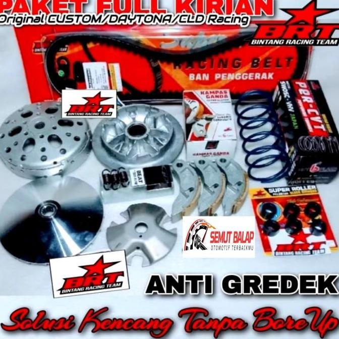 PAKET UPGRADE KIRIAN CVT MIO KARBU BRT RACING PAKET KIRIAN CVT MIO SOUL PAKET CVT KAMPAS GANDA DAYTO