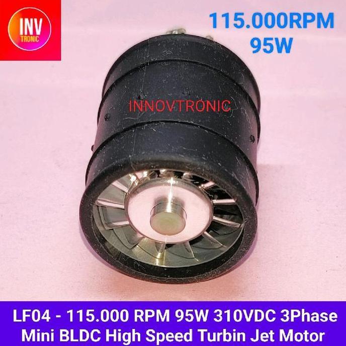 Mini DC Ultra-High Speed Motor 95.000 RPM, 110,000 RPM, 115.000 RPM Brushless BLDC 3 Phase Ducted Fa