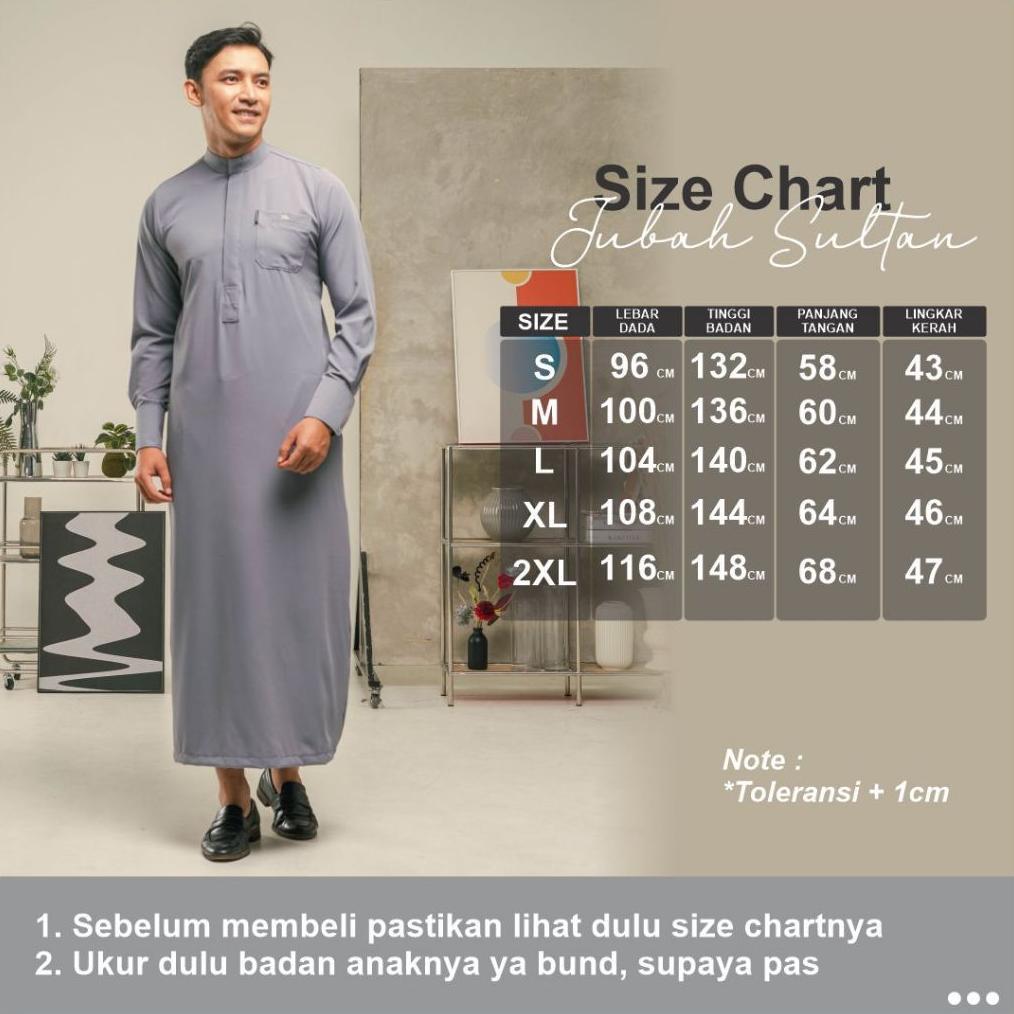 Cuci Gudang Khoirummah Jubah Sultan | Jubah Polos Sultan | Gamis Pria Dewasa Lengan Panjang | All Va
