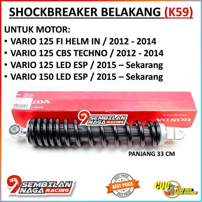 SHOCKBREAKER BELAKANG VARIO 125 CBS TECHNO LAMA VARIO 125 150 LED ESP 2015 2016 2017 2018 2019 2020 