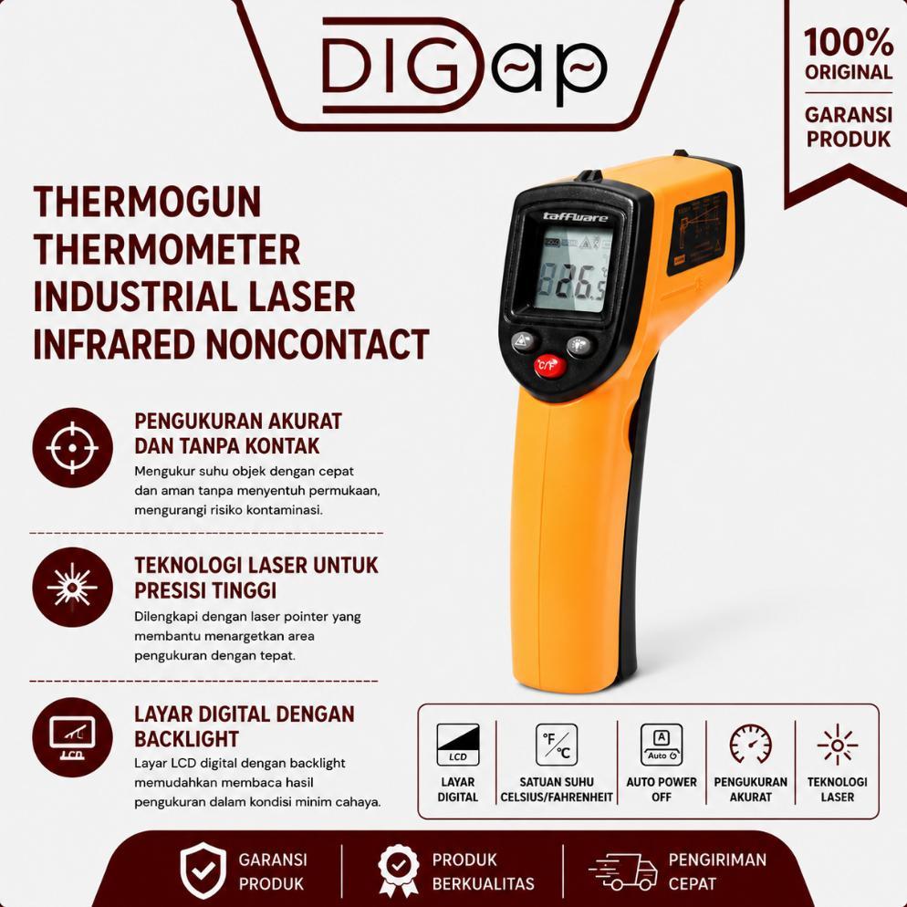 Digap Thermogun Thermometer Industrial Laser Infrared Noncontact