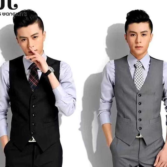 Jas Rompi Pria Modern - Rompi Nikah - Rompi Kantor - Vest Pria Rompi Formal