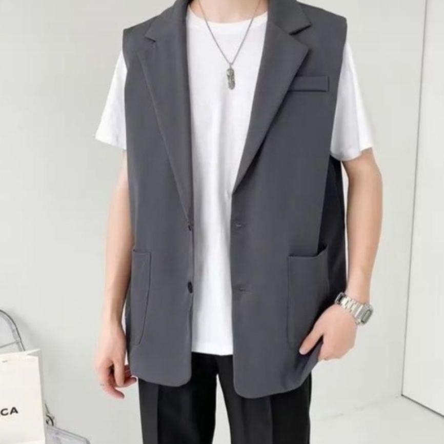 Alfat - Rompi Vest Formal Pria Wanita Outer Casual
