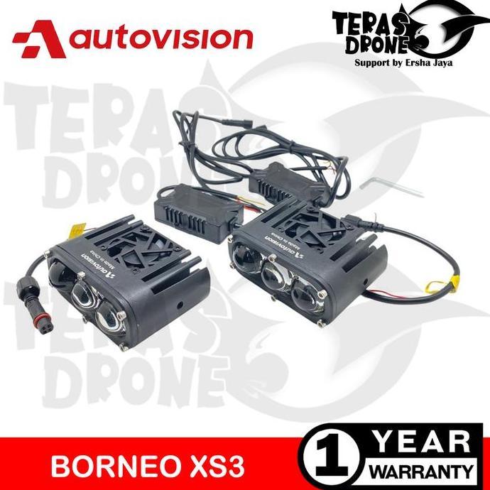 Mini BILED Projector Autovision Borneo XS3 140Watt - Biled 3 Lensa