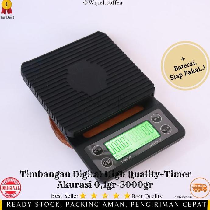 Paket Lengkap Alat Kopi - Alat Kopi - Timbangan Kopi - Teko Kopi Termometer -  Set Alat Kopi - Alat 