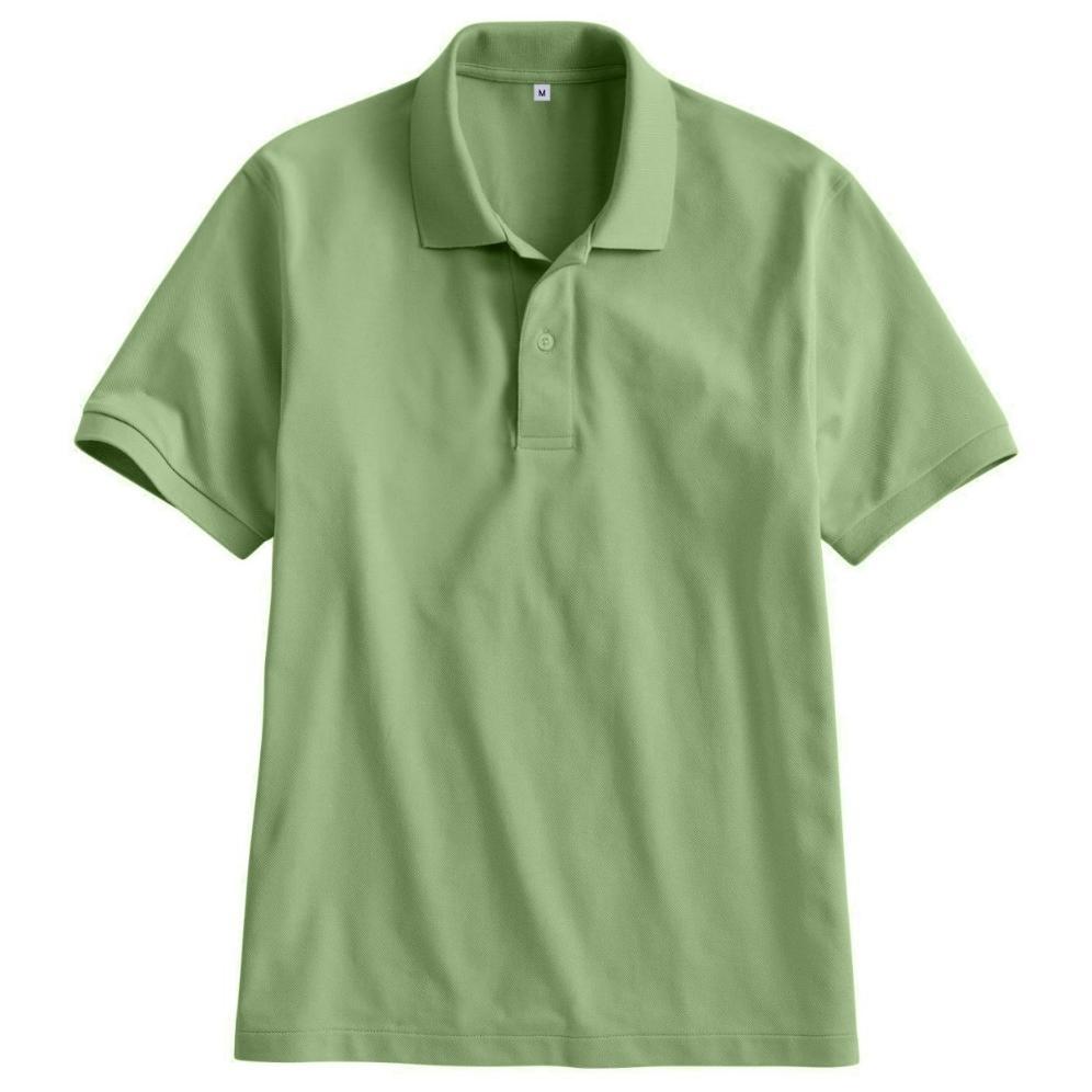 BEST SALE Dunia wangki Polos-Kaos Polo Pria Warna Hijau Lumut Lengan Pendek / Atasan Kaus Polo Hijau