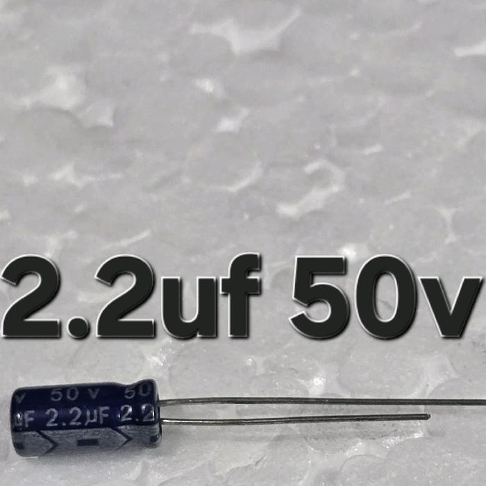 GROSIR (  2.2 uf 50v ) 50v2.2uf 2,2uf 50v 50 volt elko elco elektrolit polaritas 2.2 2,2 uf mikro mi