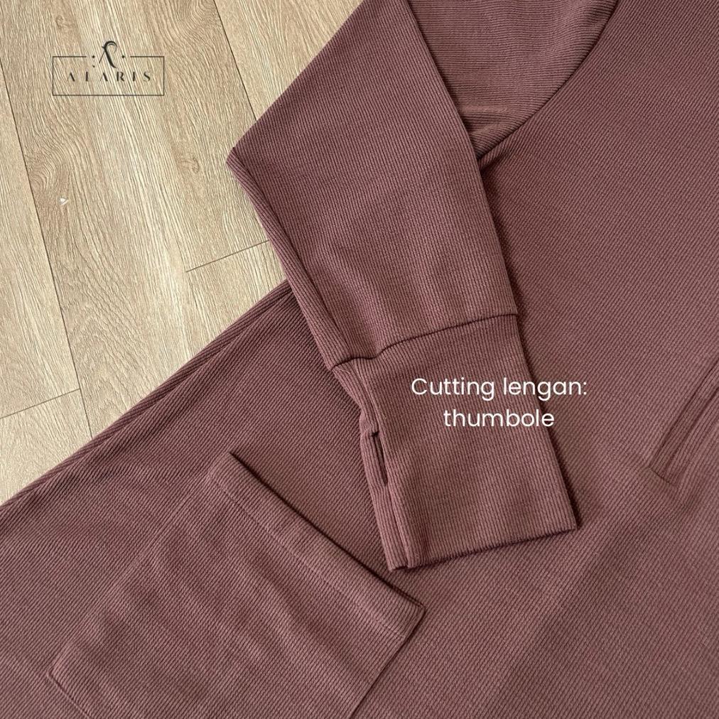 CUCI GUDANG Jehaan Knit / Gamis Sporty / Gamis Olahraga / Gamis Rajut / Baju olahraga muslimah