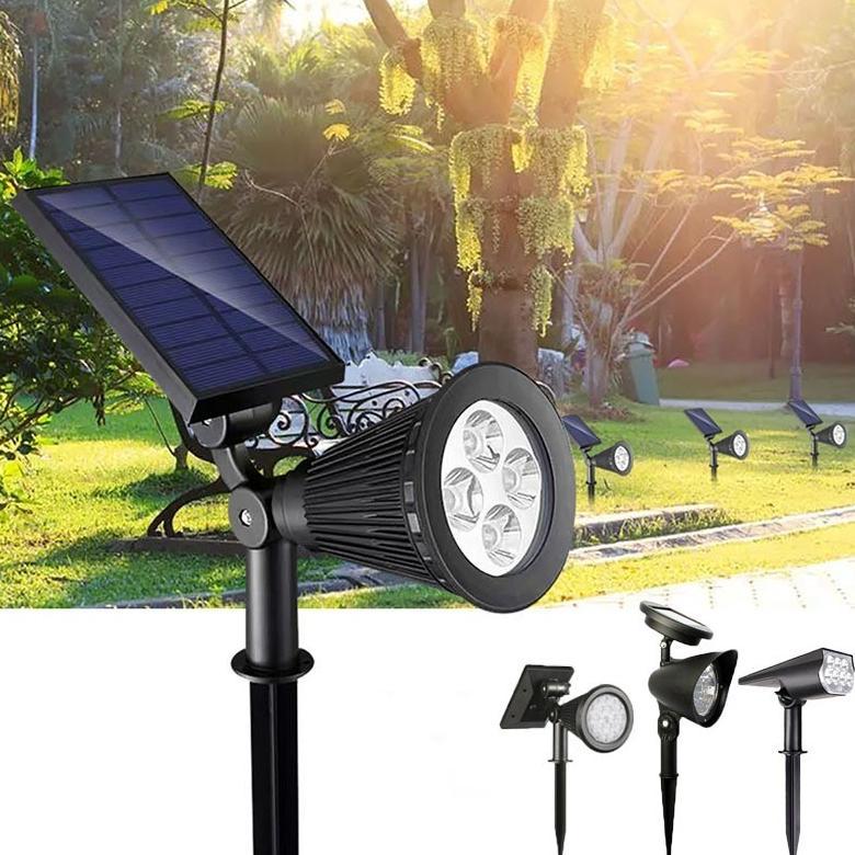 Lampu Taman Solar/Lampu Outdoor Taman Tenaga Matahari/7 Led Sorot Tenaga Surya/Lampu Taman Tenaga Su