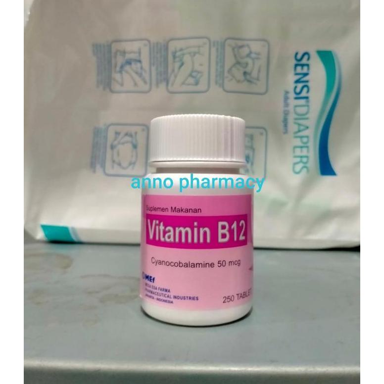 Kitman- Vitamin B 12 50 Mcg Mef Botol Isi 250 Tablet Vitamin B12