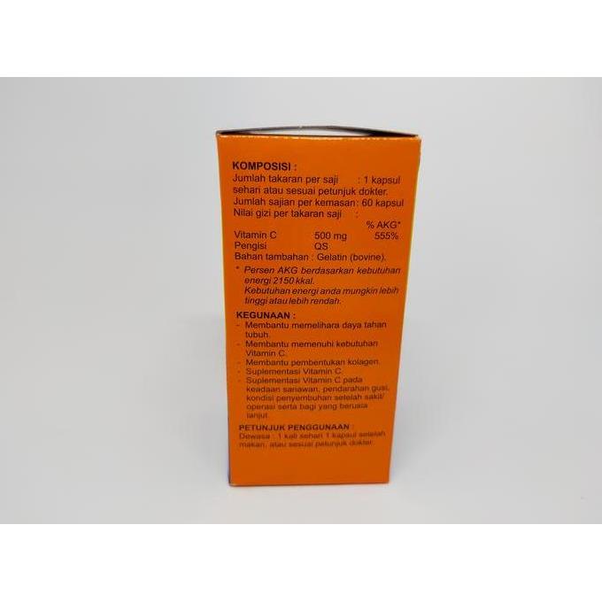 Kitman- Vitamin C 500 Mg Cezzvit 500 Ifars Dlm Kemasan Botol Isi 60 Kapsul