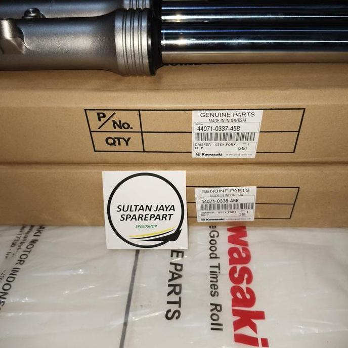AS BOTTOM ASSY SHOCK DEPAN KANAN KIRI (SEPASANG) NINJA M R SS 150 ORI KAWASAKI