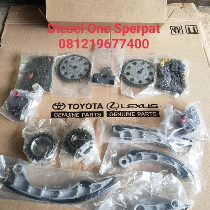 Rantai Keteng Set Timing Chain Set Toyota Hilux Revo Hiace Premio 1GD