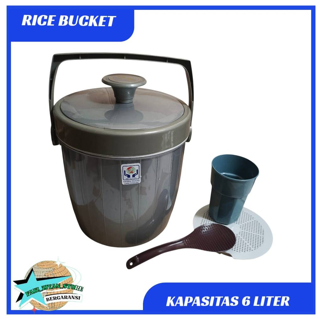 Termos Es Nasi Ice Rice Bucket 6 Liter RB 3004 SPAZIO SURYA PLAST
