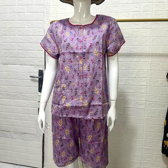 Pilihan - Babydoll Kulot Set Katun Halus Sabata Motif Bunga Pretty Girl