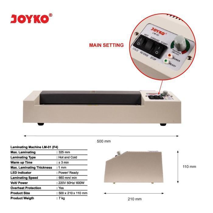 LAMINATING MACHINE MESIN LAMINASI MESIN LAMINATING JOYKO LM-02 ORIGINAL DAN TERPERCAYA