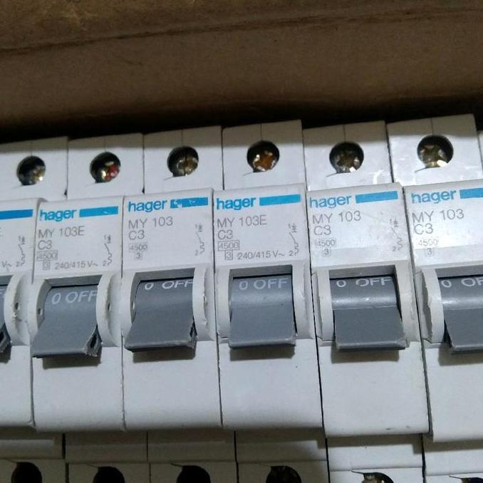MCB 3A 1PHASE HAGER ORIGINAL DISKON