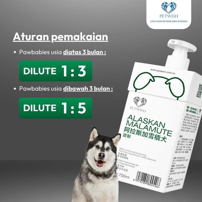 READY Petwish Shampo Anjing 750 ML - Alaskan Malamute - Dog Shampoo