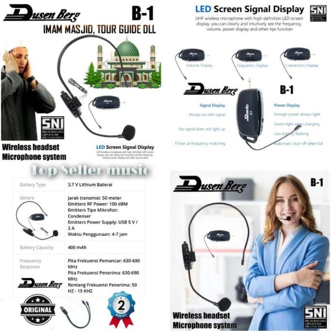 Mic Headset Bando Dusenberg b1 Mic Wireless Bando original Garansi
